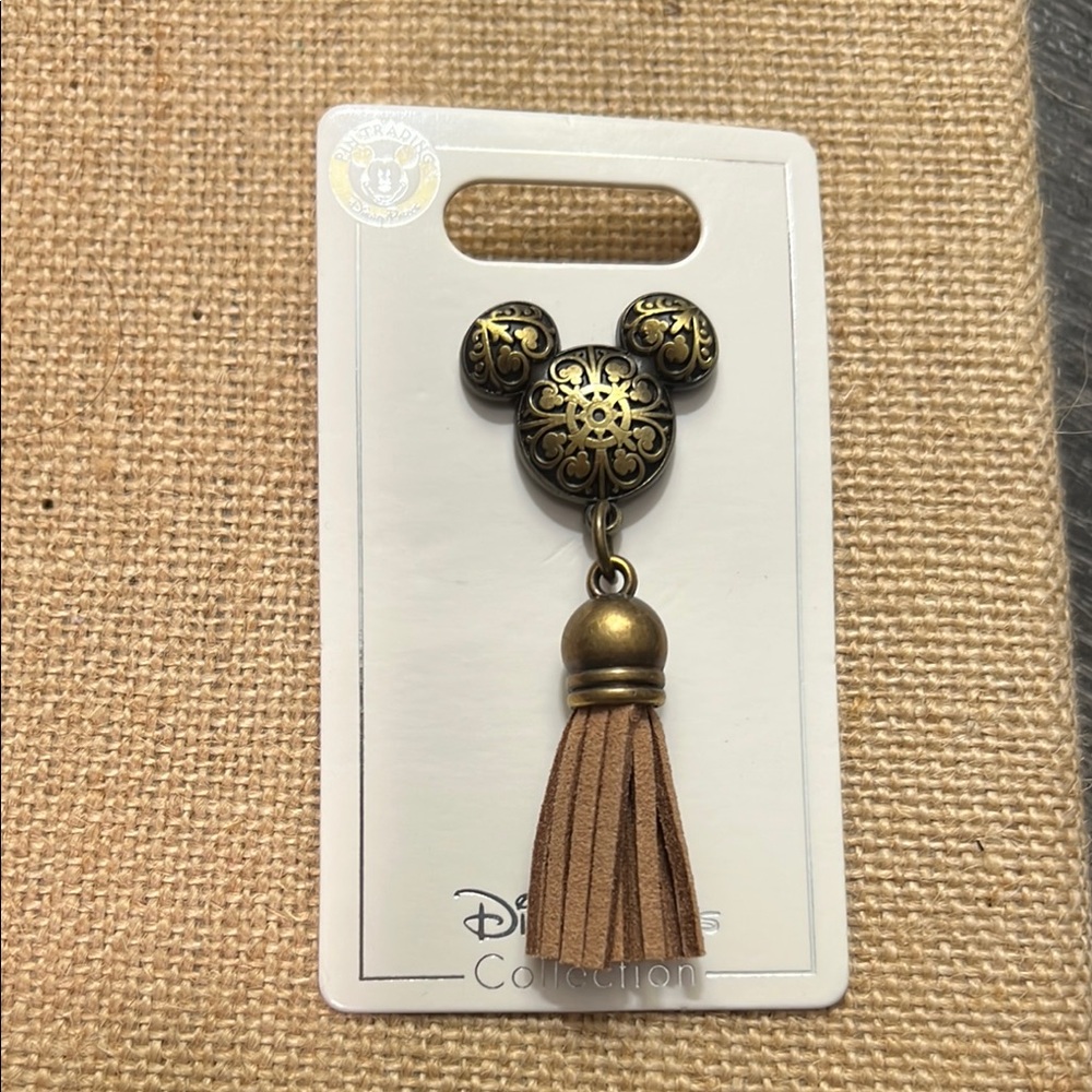 Disney Bronze Mickey Mouse Tassel pin
